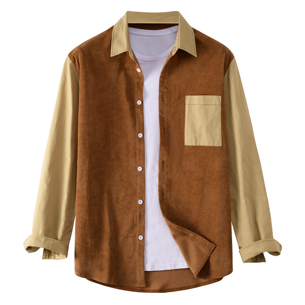 New Men's Shirts With Long Sleeves And Pockets
