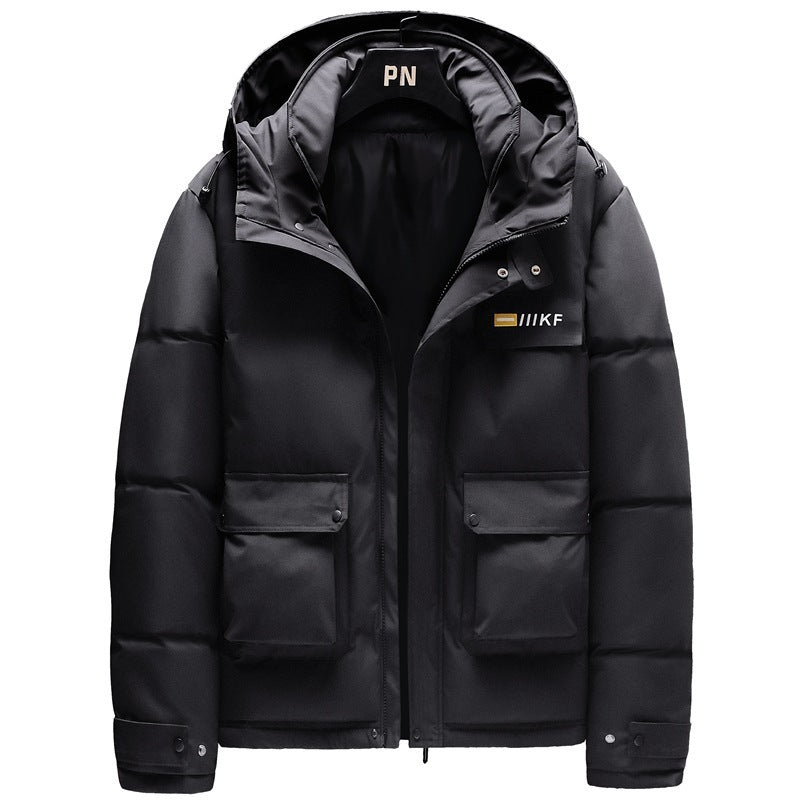 Men's Hooded Padded Polyester Jacket