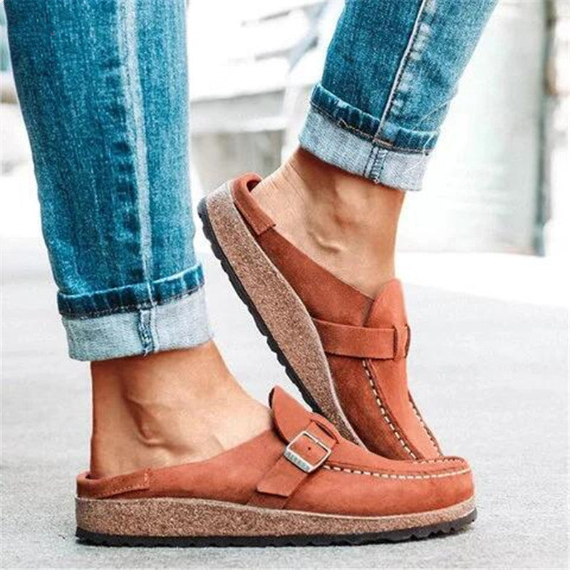 New Style Large Size Women's Casual Sandals And Slippers With Flat Bottom