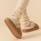 New Plush Slippers For Women Winter Warm Home Slipper Indoor Thick-soled Fleece Shoes