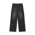 American Retro Jeans Fashion Brand Wide Leg Jeans