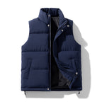 Men's Padded Vest Jacket – Thick Warm Polyester
