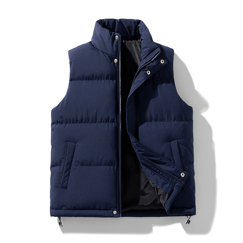 Men's Padded Vest Jacket – Thick Warm Polyester
