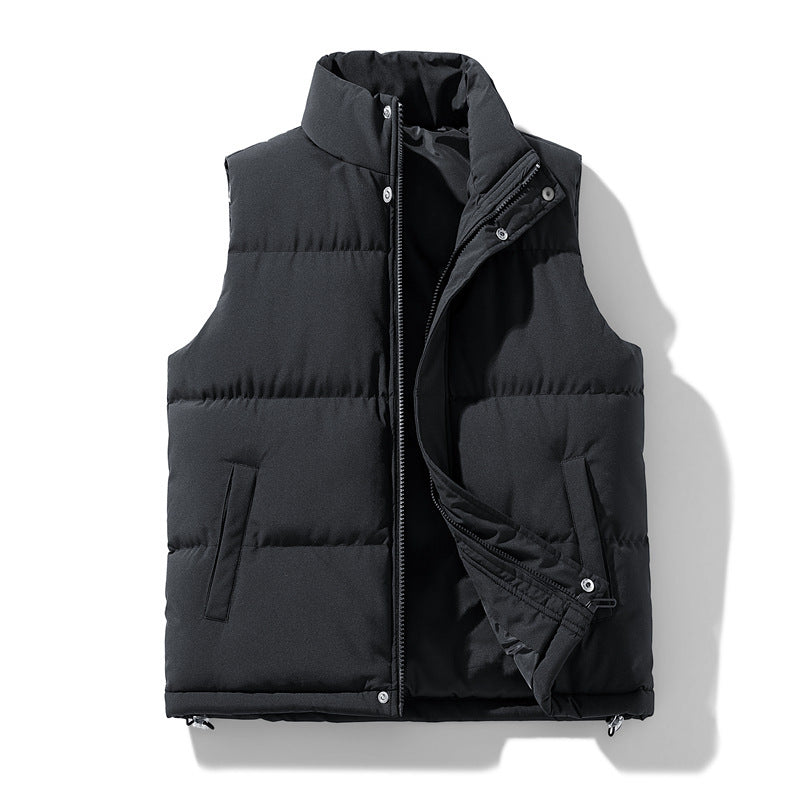 Men's Padded Vest Jacket – Thick Warm Polyester