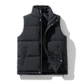 Men's Padded Vest Jacket – Thick Warm Polyester