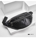 ouble zipper belt bag casual bag