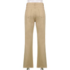 Spice Girl Style High Waist Slim Jeans Bell Bottoms