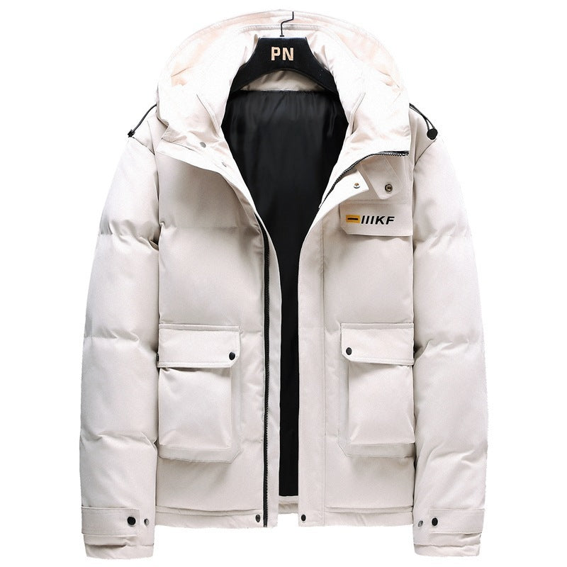 Men's Hooded Padded Polyester Jacket