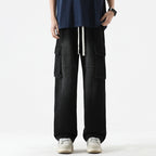 Men's Retro Pocket Stitching Jeans