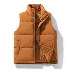 Men's Padded Vest Jacket – Thick Warm Polyester