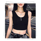 Short Midriff-baring Camisole Women's Summer All-matching