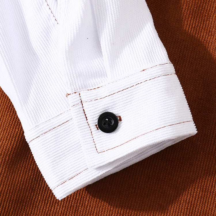 Men's Cotton Single-Breasted Lapel Coat