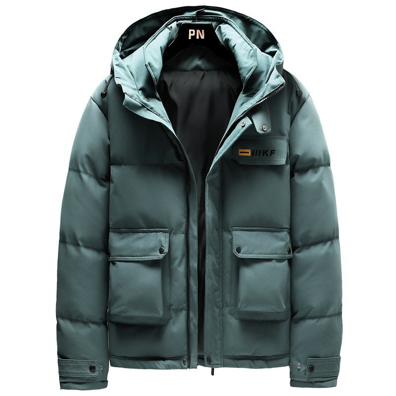 Men's Hooded Padded Polyester Jacket