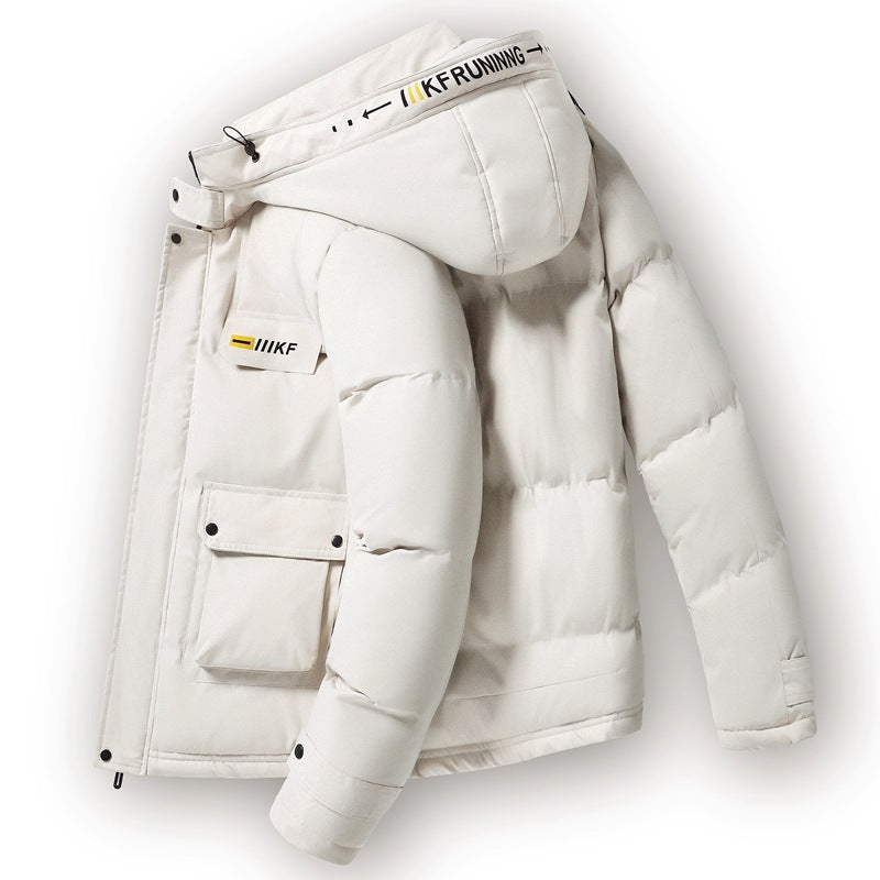 Men's Hooded Padded Polyester Jacket