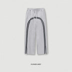 Street Fashion Sports Style Men's Washed Batik Ribbon Zipper Trousers