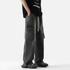 Men's Retro Pocket Stitching Jeans