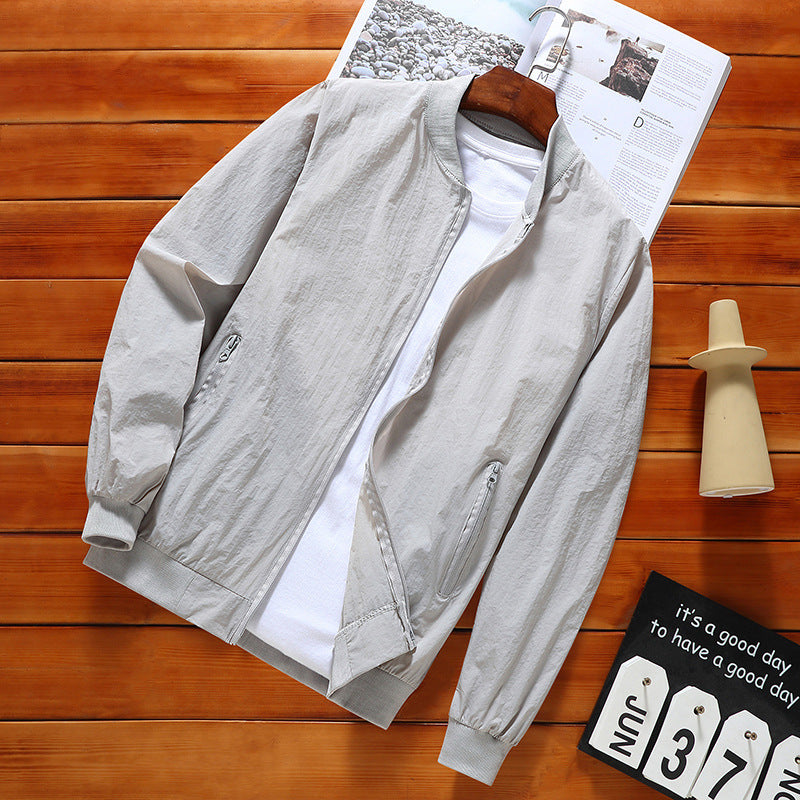 Sun Protective Clothes Men's Ice Silk UV Protection Breathable Jacket