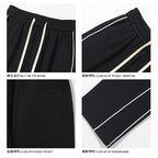 New Hong Kong Style White Bottom Ribbon Sweatpants