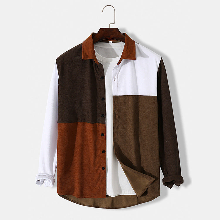Men's Cotton Single-Breasted Lapel Coat