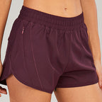 Summer Sports Shorts With Zipper Pockets Breathable Loose Anti-exposure Outdoor Running Fitness Pants For Womens Clothing