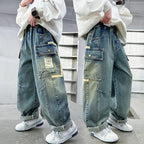 Children's Wear Boys Spring Clothing Pants Straight