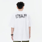 Letter Printed Loose Top For Men And Women