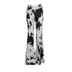 Cow Print Fashion High-waisted Casual Flared Pants