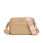 Fashion Shoulder Crossbody Bags With Rhombus Embroidered Wide Shoulder Strap Cute Small Square Bag Women