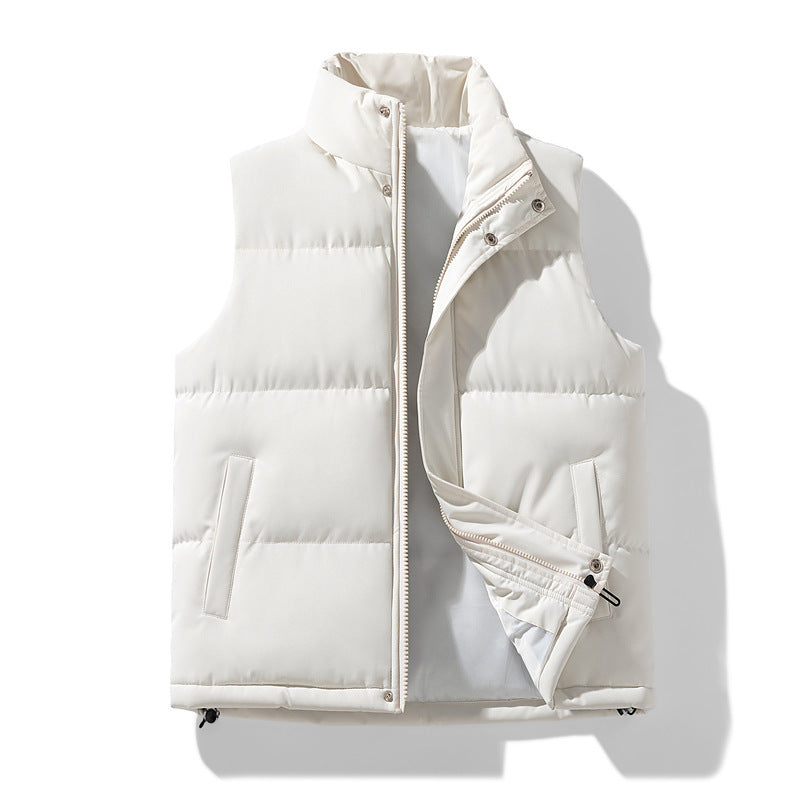 Men's Padded Vest Jacket – Thick Warm Polyester