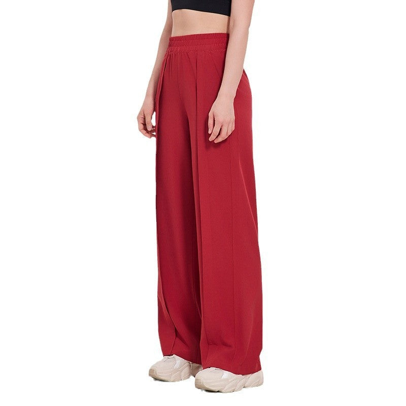 Straight Loose Sports Women's Wide-leg Pants Fitness