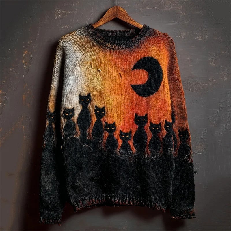 Halloween Men And Women Same Style Loose Sweater