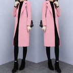Mid-length Loose Wool Overcoat Women's Coat