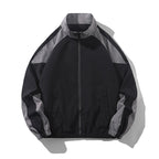 Men's Casual Spring And Autumn Outdoor Stitching Contrast Color Jacket