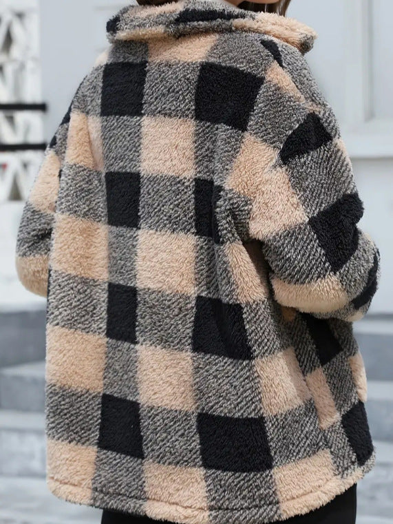Coat Pocket With Long Sleeve Winter Fashion Casual Coat