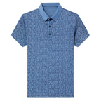 Summer Men's Thin Business Lapel Polo Shirt Short Sleeve