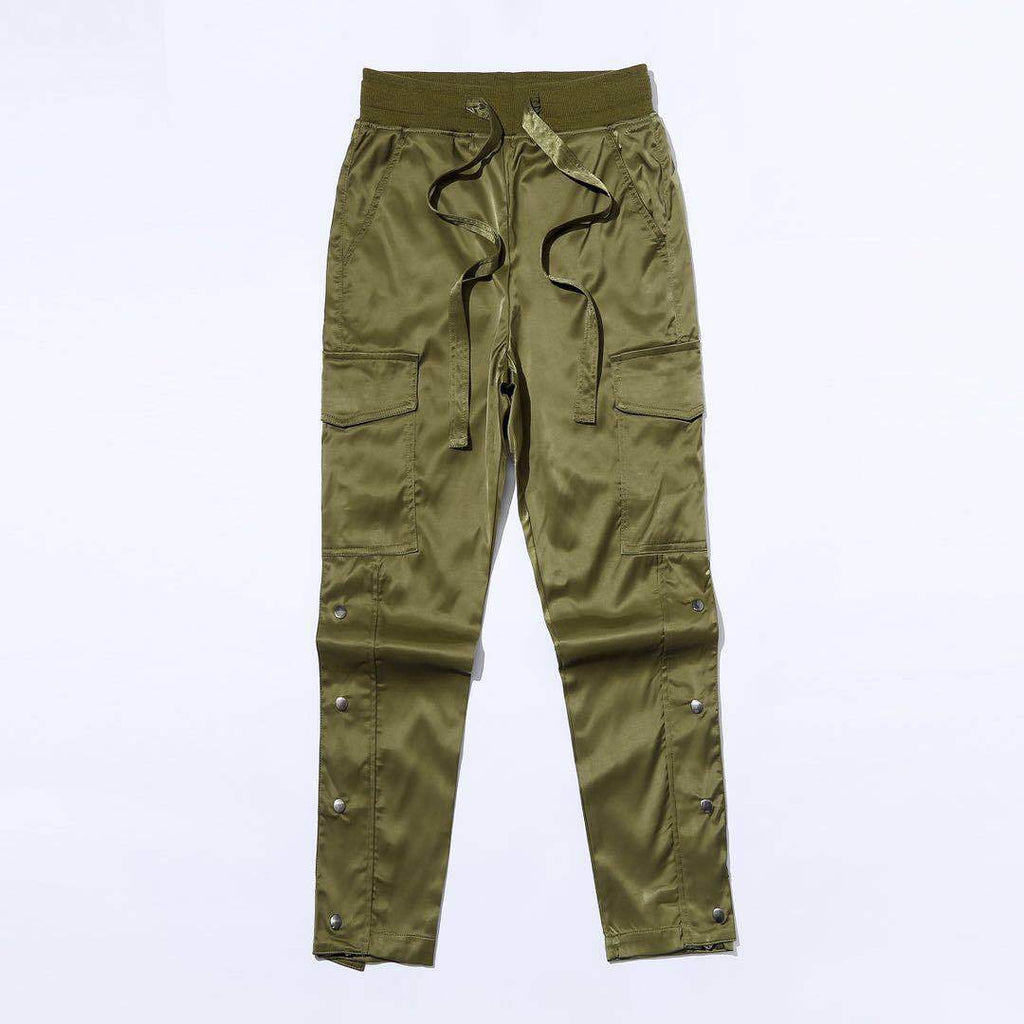 Side Velcro Buttoned Trousers Functional Wind Overalls Men