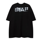 Letter Printed Loose Top For Men And Women
