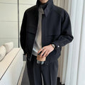 New Fashion Brand Korean Style Ruffle Handsome Stylish Short Sense Woolen Jacket