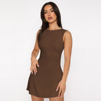 Women's Graceful And Fashionable Sleeveless Backless Dress