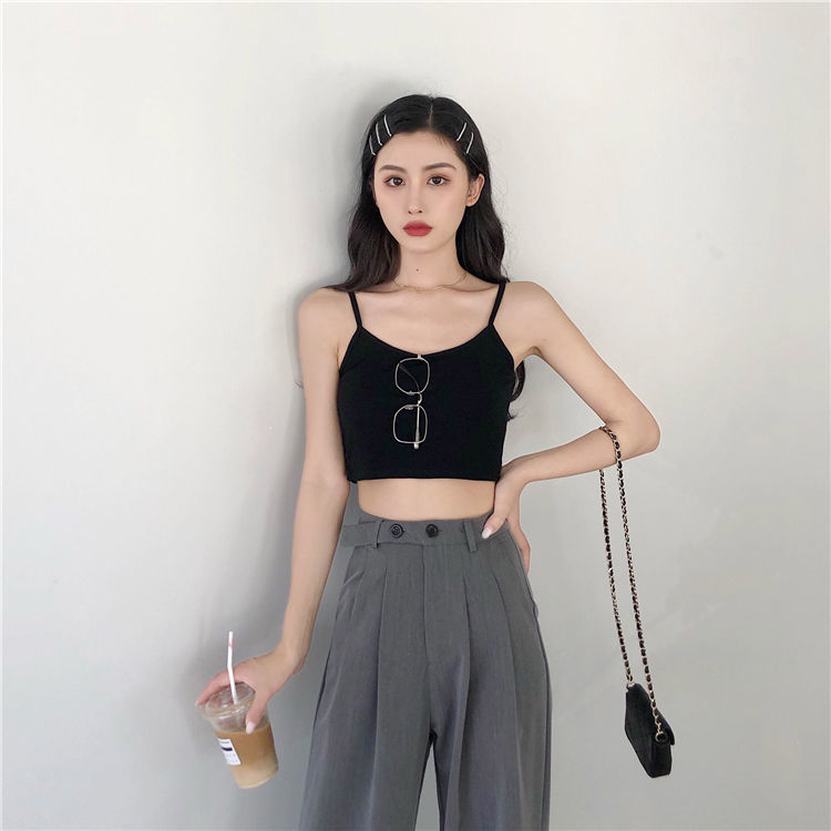 Short Midriff-baring Camisole Women's Summer All-matching