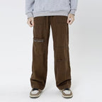 American Personality Jeans Zipper Worn Burrs Tassels Hip Hop Design Sense