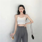 Short Midriff-baring Camisole Women's Summer All-matching