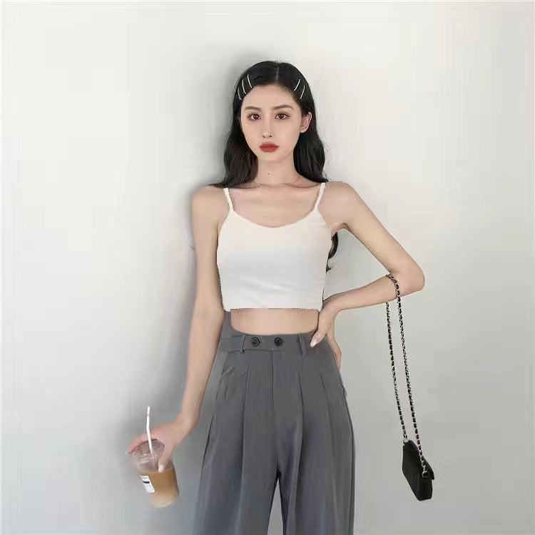 Short Midriff-baring Camisole Women's Summer All-matching