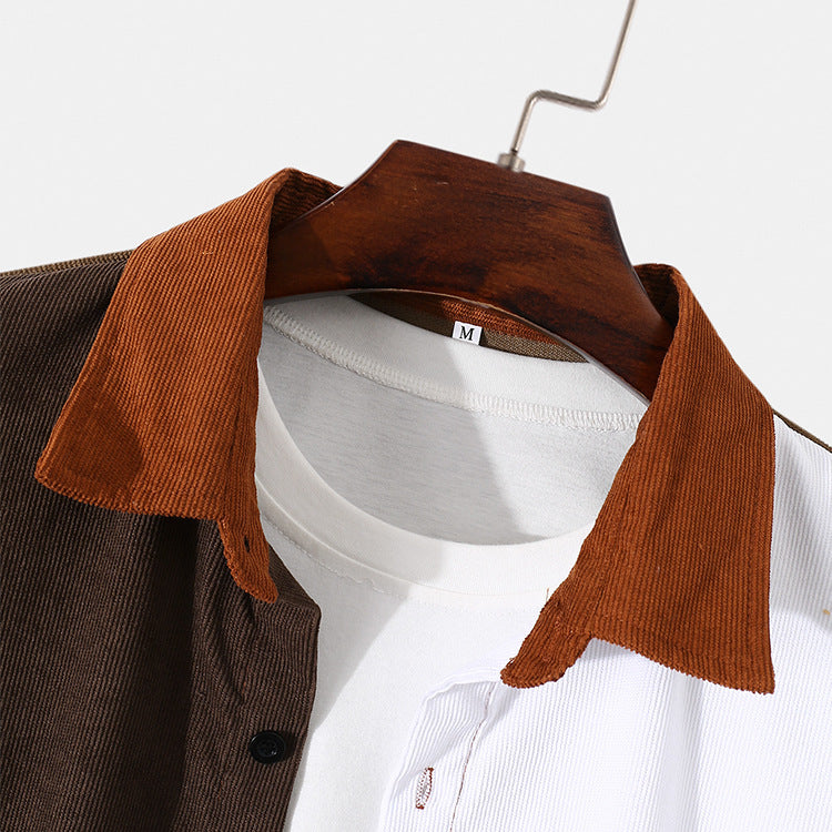 Men's Cotton Single-Breasted Lapel Coat