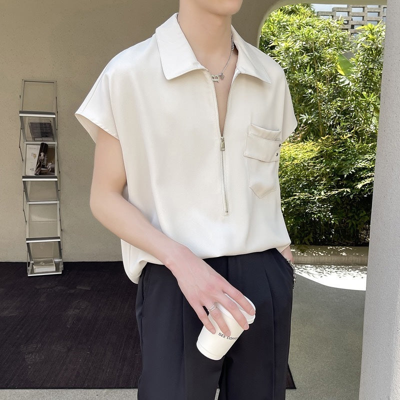 Outer Wear Sleeveless Shirt Thin Casual