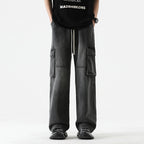 Men's Retro Pocket Stitching Jeans