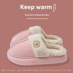 New Plush Slippers For Women Winter Warm Home Slipper Indoor Thick-soled Fleece Shoes