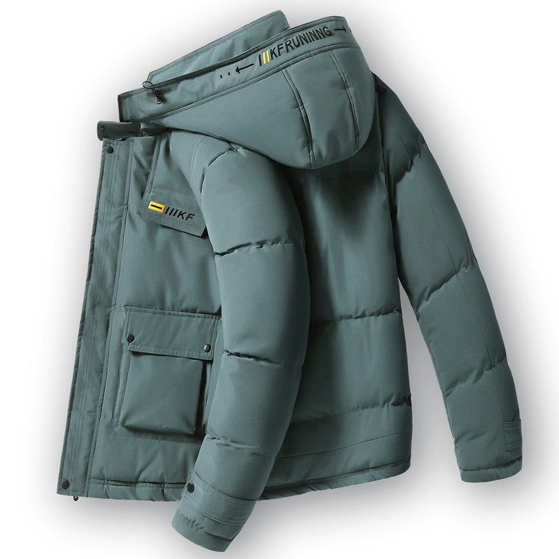 Men's Hooded Padded Polyester Jacket