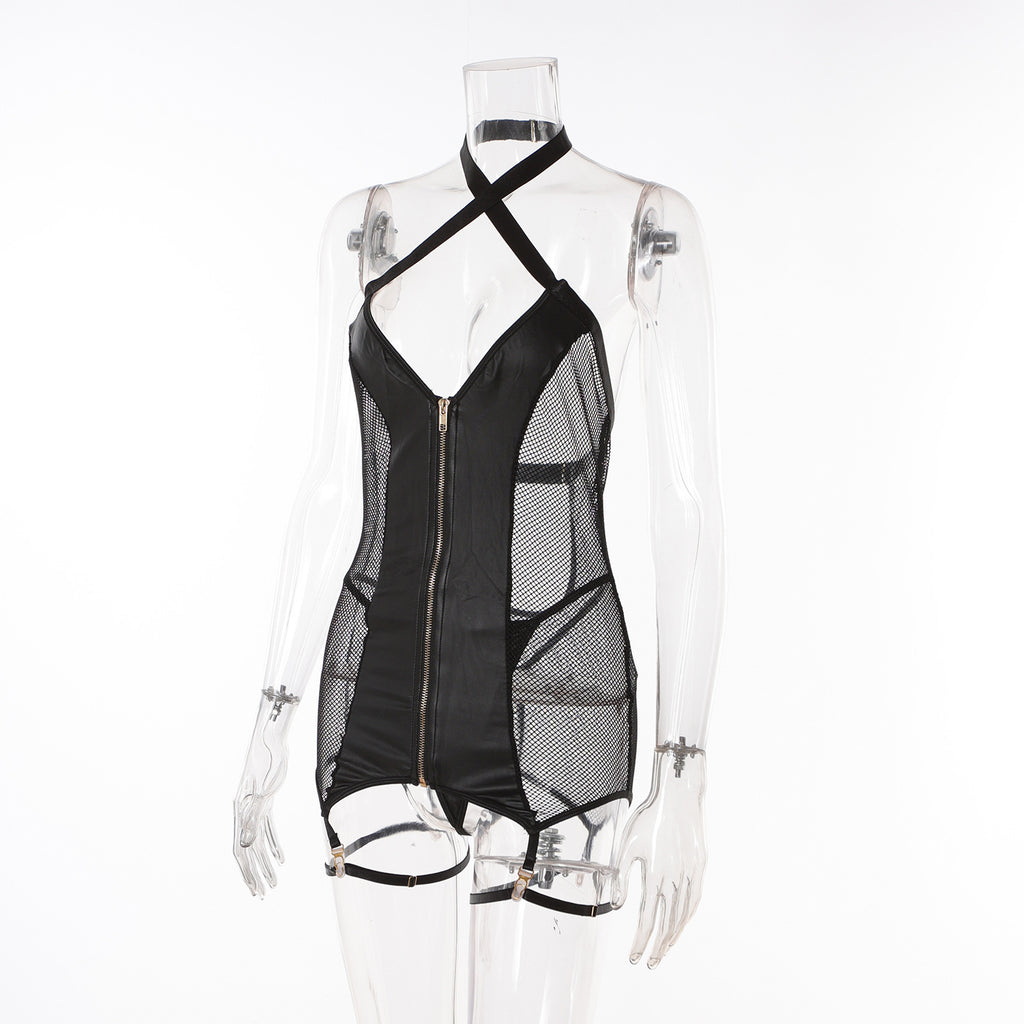 Pure Desire Slim Elastic Stitching Dress