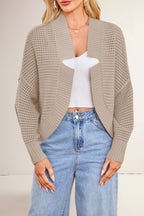 Fashionable Batwing Sleeve Knitted Cardigan Sweaters Coat